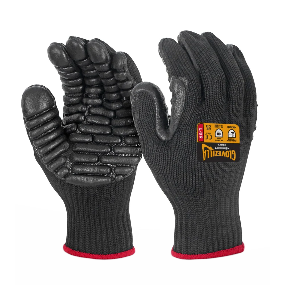 Glovezilla AntiVibration Gloves XL Elevator Equipment